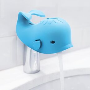 Baby Bathtub Faucet Cover, Faucet Cover Baby Bathtub Spout Cover, Bath Spout Protective Cover, Bathtub Safety Spout Guard, Baby Safety Protection Silicone Kit, Grey Whale Protector