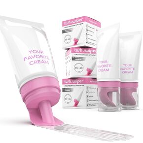 Eli & Ali Tush Swiper - Diaper Rash Cream & Butt Paste Applicator - Universal Fit for Most Diaper Creams | Mess-Free & Hygienic Alternative to Cream Spatula - Carry Less Baby Gear - Pink, 1 Pack