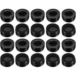 XYWHPGV Carbon Brush Holder Covers 17mm O.D. Inner Diameter 9.5mm Thickness 7.7mm Engine Brush Cover Plastic Mounting Thread Black 20pcs(f7dd3 6251c 60e86 4ff38 cd9f7 88fed