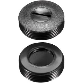 XYWHPGV Carbon Brush Covers 22mm O.D. Inner Diameter 10.5mm Thickness 6.7mm Engine Brush Cover Plastic Mounting Thread Black 2pcs(e6e16 948e3 54e05 0b9d7 d4b1c 27bf1