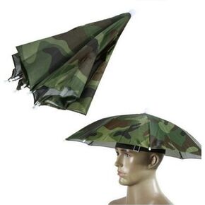 Accinouter Inoutdoorkit Umbrella Hat, Colorful Folding Headwear 26", Elastic Headband Sun Rain Umbrella Hat Cap For Party, Fishing And Gardening, Prefect For Kids