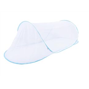 78 * 32 * 22 Inch Large Up Mosquito Tent, Portable Foldable Mosquito Tent, Camping Mosquito Net with Net Bottom, for Bed Camping Travel Patio (Blue)