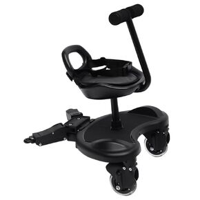 Universal Stroller Board, Child Rider Stroller Attachment Toddler Stroller Attachment with Removable Seat & Attachment Lock for Children Weighing Up to 55.12 Lbs Applicable Age 2-5 Years Old