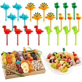 65 Pieces Animal Food Picks for Lunchbox, Mini Fun Fruit Picks, Lunch Picks for Bento Box, Cute Reusable Toothpicks Forks for Picky Eaters, BPA-Free