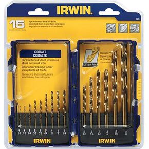 Irwin 316015 15 Piece Cobalt Drill Bits