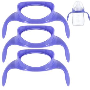 3pcs Handles for Lansinoh Baby Bottles, Removable Anti-Colic Breastfeeding Bottle Holder Easy-Grip Replacement Handle Accessories for Newborn 5oz/8oz Bottles, BPA Free