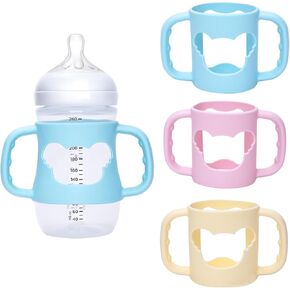 مقابض زجاجة الطفل لمقابض كأس Sippy الطبيعية الطبيعية ، التي تنقلها ، متوافقة مع زجاجة Philips Avent Natural Baby 9 أوقية ، BPA مجانًا