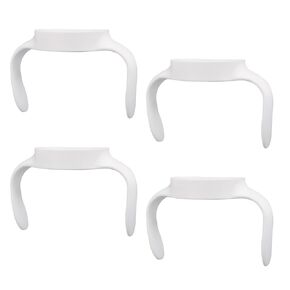 4pcs Baby Bottle Handles for Mam, Ergonomic Bottle Holders Easy Grip Non Slip Ideal for Supporting Babies in Transitioning to Independent Drinking (White)