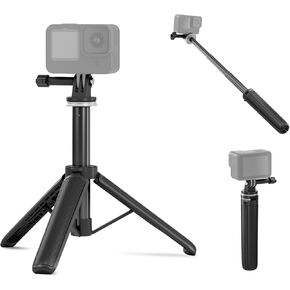 Neewer Basic Selfie Stick Trans Tripod for DSLR Action Camera Webcam ، Mini Vlogging Video Desk Stand Accessories متوافقة مع GoPro Hero 13 12 Insta360 DJI Osmo Action 5 Pro Akaso Ek7000 Brave 4 7 ، TP46