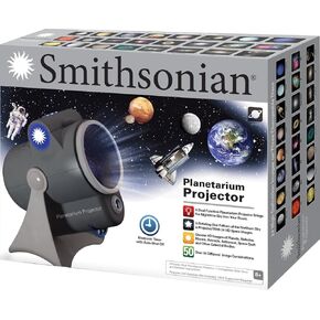 Smithsonian Star Projector - Room Planetarium مع عرض LED ، الأسود