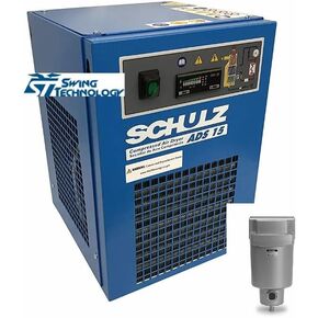 REFRIGERATED AIR COMPRESSOR DRYER: 15 CFM 115 VOLTS + PARTICULATE FILTER