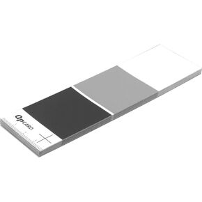 Adorama QpCard 101, 3 Cards with Black / Gray / White Colors used for the White Balance System of Digital Cameras.