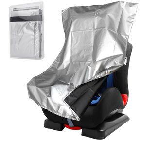 Car Seat Sun Shade Cover,Baby Car Seat Heat Protector to Keep Toddler Seat at a Cool Temperature,Reflective Car Seat Covers Shield from Heat and UV Sunlight