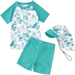 Toddler Girl Swimsuit Baby Swimsuits Short Sleeve Zipper Bathing Suit Toddlers Swimwear Summer Beach Babys Boy Romper