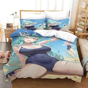 Big Eyed Frog Baby Comforter Covers for Boys and Girls – 3D Printed Colorful Quilt Cover – Fun, Double Bedding Accessory Bundle for Kid's Room – Durable & Easy Care Duvet Cover to Enhance Your Child's