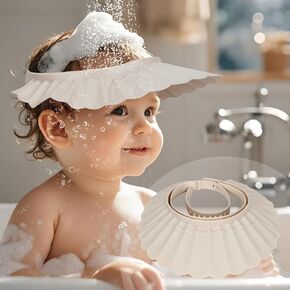 Baby Shower Cap Hat Soft Adjustable Bath Head Cap Visor for Washing Hair Safe Shampoo Shower Bathing Protection Head Eye Ear,Shampoo Caps for Toddler,Baby,Kids,Children,Makes the Bath More Fun