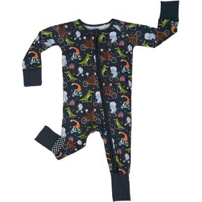 Baby Romper Long Sleeves for 3-24 Month Boys & Girls | 95% Bamboo Viscose Baby Rompers Two-Way Zipper Onesie