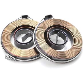 Utoolmart Drill Press Return Spring, Quill Spring Feed Return Coil Spring Assembly 60.63"x0.31"x0.03" 2Pcs
