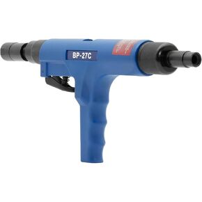 BluePoint Fasteners .27 Caliber Strip Semi-Automatic Feeding Low-Velocity Powder Actuated Ceiling Tool – Model BP-27C. Efficient and precise fastening for overhead applications.