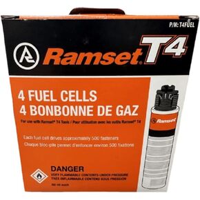 Ramset T4 Fuell Cell Cartridge for T4MAG, T4SS, T4-IF Tools T4FUEL (Box of 4)