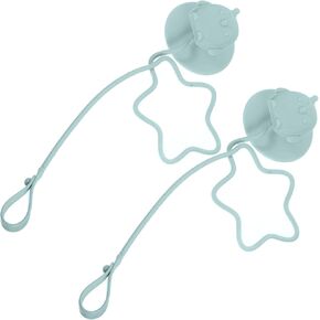 Totority Stainless Steel Training Spoon Fork Set Suction Cup Utensils Holder Strap Safe Easy for