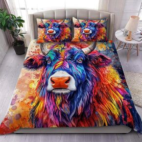 3D Saddleback Tamarin Duvet Cover Set – 3 Pieces Monkey Theme Bedding, Animal Print Comforter Set for Children Room