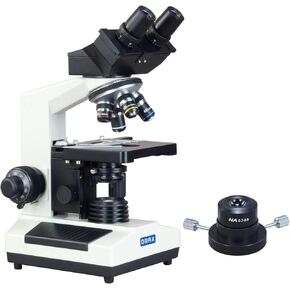 OMAX 40X-1000X Research Compound Binocular Microscope with Dry Darkfield Condenser