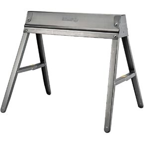 Folding Steel Sawhorse: Sturdy Space Saving Design, One Saw Horse, 1000 Pound Capacity, 29" High x 31" Long