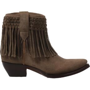 Frye Sacha Short Fringe Bootie - أحذية غربية متميزة للنساء مع تفاصيل هامشية ، جوارب كاحل أنيقة مريحة