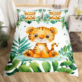 jejeloiu Ocean Bedding Set Toddler Size Kids Marine Life Sea Comforter Cover for Boys Girls Teens Seahorse Seaweed Duvet Cover Breathable Soft Lightweight Microfiber Sea Underwater World Room Decor