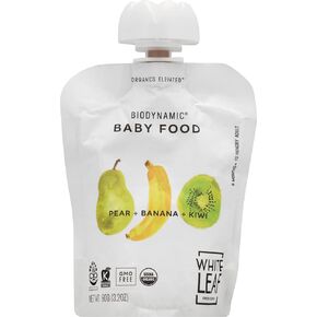 White Leaf Provisions Organic Pear Banana Kiwi Baby Food, 3.17 OZ