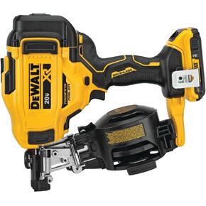 DEWALT DCN45RND1R 20V MAX LITHIUM-ION 15 درجة لفائف التسقيف اللاسلكية مجموعة مسامير (2 AH) (متجددة)