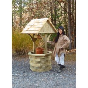 Woodworking Plans for a 6 ft. Wishing Well. Photos Included at Every Step. PLANS ONLY. How to Build a Large Octagon Base Wishing Well. PDF Digital File Mailed on USB Thumb Drive.