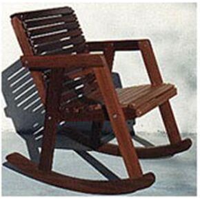 Woodcraft Project Paper Plan To Build Modern Porch Rocker - Material Not Included