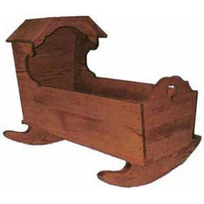 Woodcraft Project Paper Plan To Build 18Th Century Hooded Cradle - Material Not Included