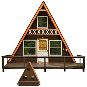 A-Frame Cabin Plans 24' x 21' Two Story A Frame Cabin Vacation Tiny House DIY