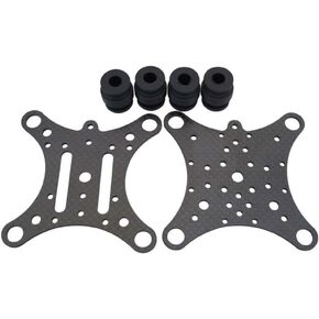 Carbon Fiber Antivibration Plate and Rubber Balls for Action Cameras Great Quadcopter Stable