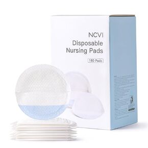 NCVI Disposable Ultra-Thin Nursing Pads 110 Count, Highly Absorbent Breast Pads for Leaking Milk, Breathable Nipple Pads for Breastfeeding, Soft and Stay Dry, Essentials for Nursing Moms