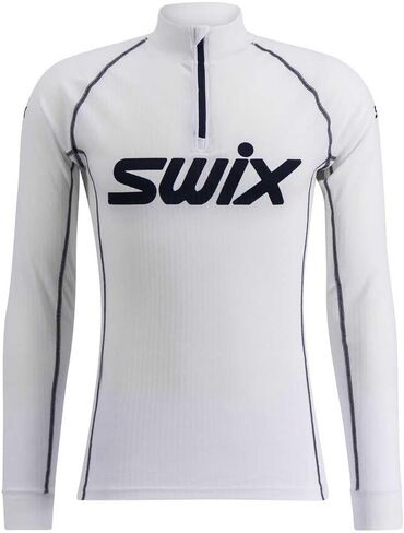 Swix Men's Racex Classic Half Zip Long Sleeve Quick-Drying Stretch Slim Fit Baselayer Top in Saudi Arabia