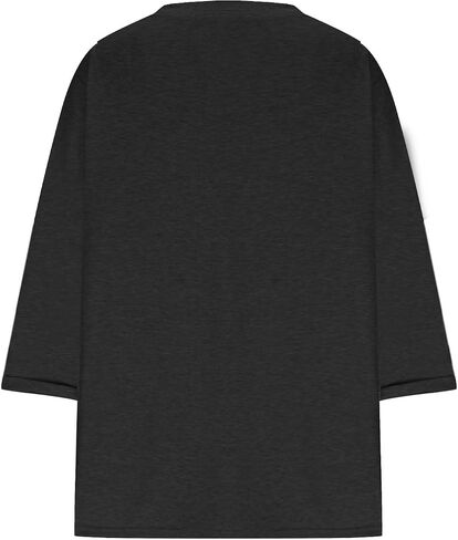 Plus Size 3/4 Sleeve Tops for Women Notched V Neck Shrits Casual Loose Fit Tshirts Oversized Spring Summer Cute Tees in Saudi Arabia