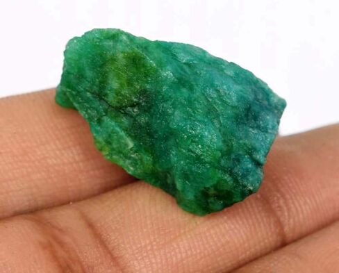 GEMHUB Loose Rough Emerald 11.50 Ct Natural Green Emerald Healing Stone, Rough Emerald for Jewelry in Saudi Arabia