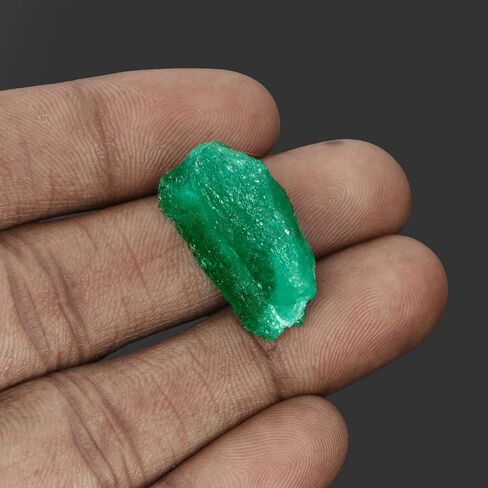 GEMHUB Loose Rough Emerald 11.50 Ct Natural Green Emerald Healing Stone, Rough Emerald for Jewelry in Saudi Arabia