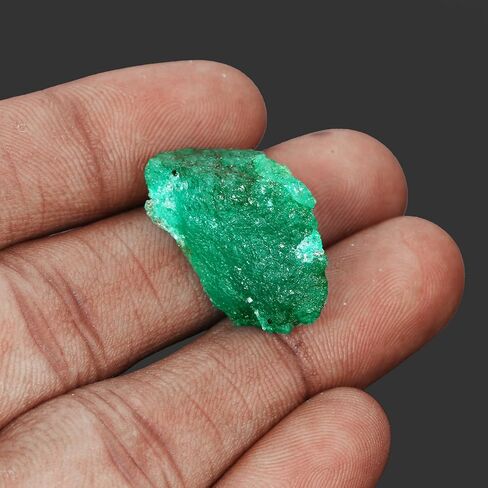 GEMHUB Loose Rough Emerald 11.50 Ct Natural Green Emerald Healing Stone, Rough Emerald for Jewelry in Saudi Arabia