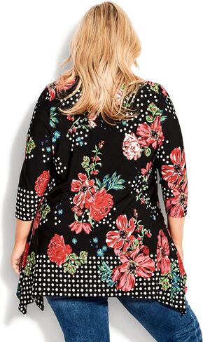 Avenue womens Avenue Plus Size Tunic Paloma Hh Prt Blouse in Saudi Arabia