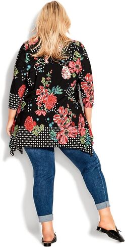 Avenue womens Avenue Plus Size Tunic Paloma Hh Prt Blouse in Saudi Arabia