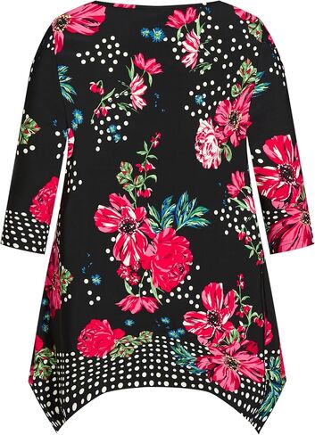 Avenue womens Avenue Plus Size Tunic Paloma Hh Prt Blouse in Saudi Arabia