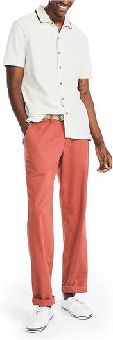 Nautica Men's Sustainably Crafted Short-Sleeve Shirt,Oatmeal Heather,XL in Saudi Arabia