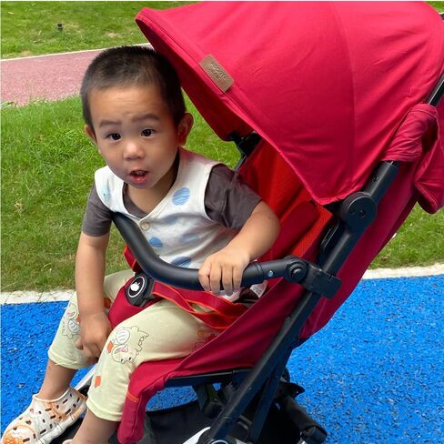 Baby Stroller Accessories Bar ، مسند الذراع ، مقبض ، متماسك بين GB Pockit+ All-Terrain و GB Pockit+ All City ، PU Leather Surface (مسند الذراعين بالكامل) in Kuwait