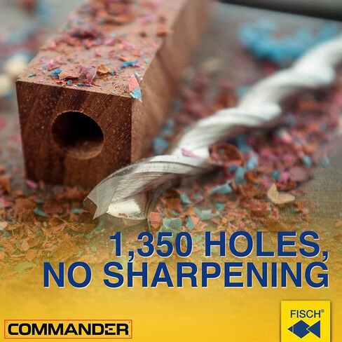 Fisch Pen Drill Bits (3/8" x 150mm) - Pen Maker Flutes for Wood Turning, Pen Blanks and Pen Making - Durable, Easy to Install, Guarantees Clean Entrance - FSN-322597 - Made from M2 HSS High Speed Steel in Kuwait