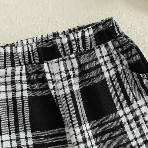 Toddler Kids Baby Boy Girl Gingham Pants Elastic Basic Casual Pockets Long Buffalo Pants Casual Joggers Bottoms in Saudi Arabia